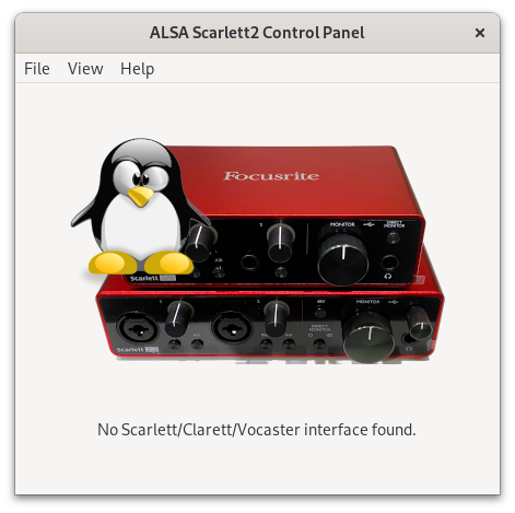 No Interface Connected