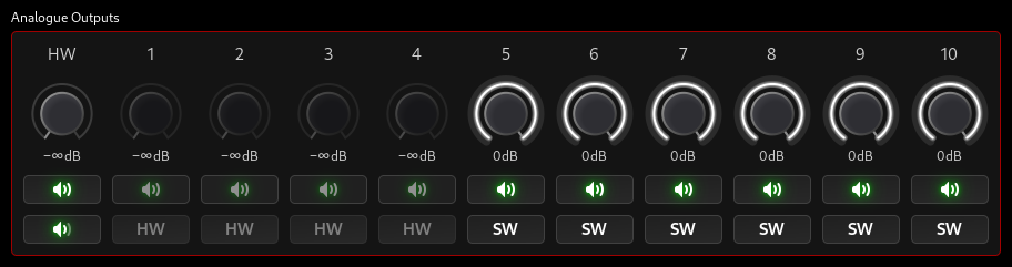Analogue Output Controls