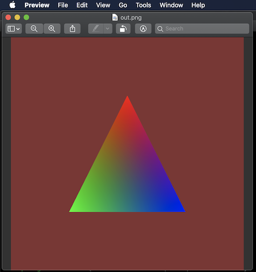 Screenshot of the final render