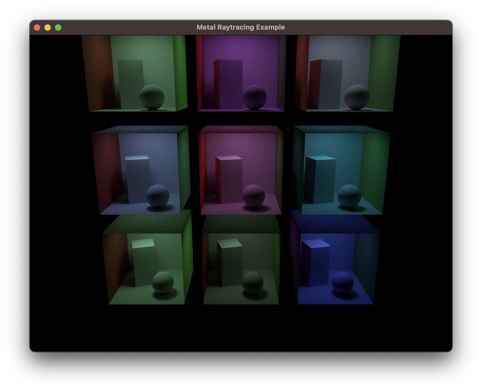 Screenshot of the final render